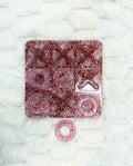 Red & Pink Glitter Tic Tac Toe Game