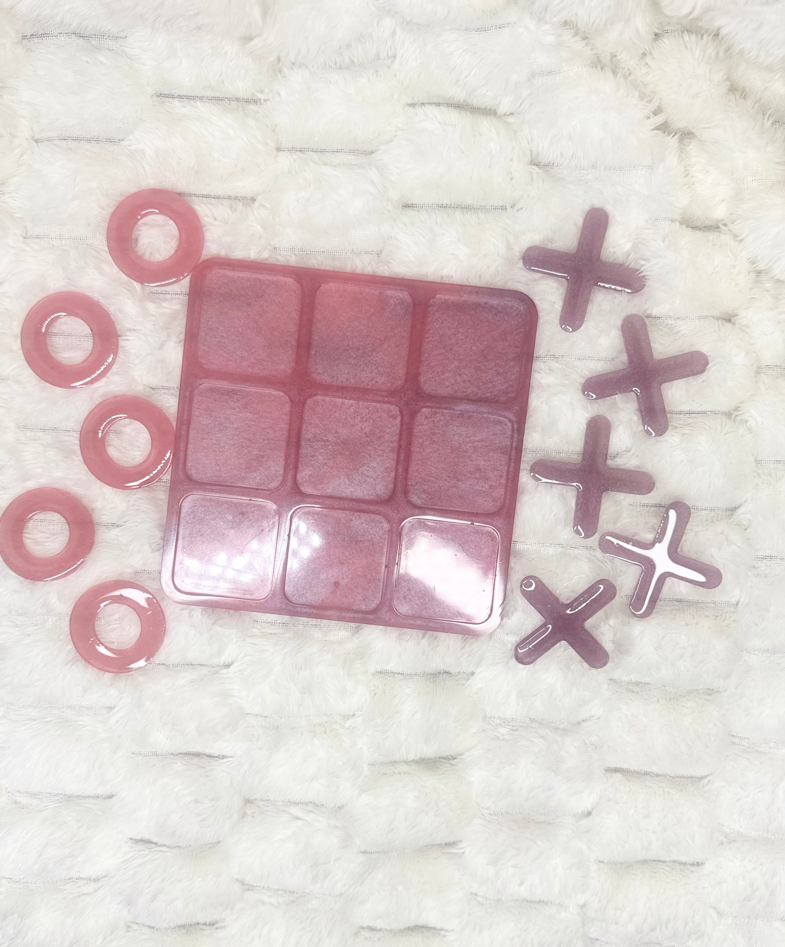 Pink & Purple Tic Tac Toe Game